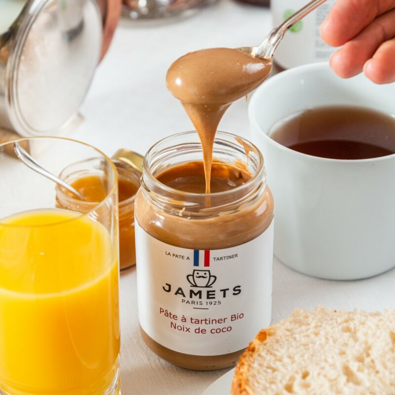 Pâte à Tartiner artisanale Jamets Noix de Coco BIO sans huile de palme